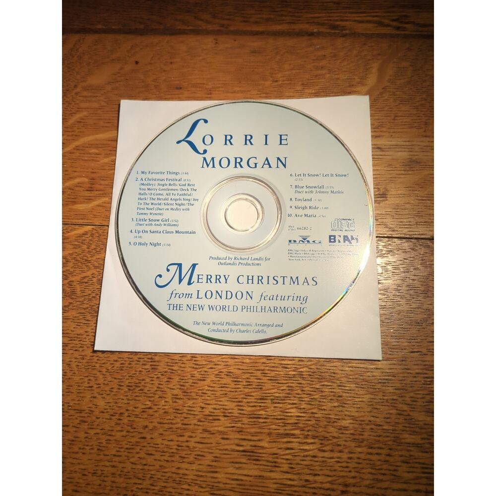 Merry Christmas from London by Lorrie Morgan (CD, 1997) Disc Only